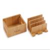Bookaholic Bamboo Multi-Device Charging Station & Organizer - Rustic Elegant Desktop Dock for Smartphones, iPhone, iPad & Tablets - USB Compatible - Eco-Friendly view 4