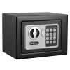 Digital Security Box - Compact Steel Combination Lock Box with Electronic Keypad - Portable Money Safe for Cash Savings or Jewelry by Stalwart (Black) view 1