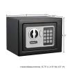Digital Security Box - Compact Steel Combination Lock Box with Electronic Keypad - Portable Money Safe for Cash Savings or Jewelry by Stalwart (Black) view 2