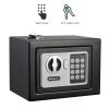 Digital Security Box - Compact Steel Combination Lock Box with Electronic Keypad - Portable Money Safe for Cash Savings or Jewelry by Stalwart (Black) view 3