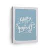 Smile Art Design Always Believe in Yourself Lettering Blue Background CANVAS PRINT Kids Room Decor Wall Art Baby Room Decor Kids Room Decor Nursery Decor Ready to Hang Made in the USA 12x8 view 1