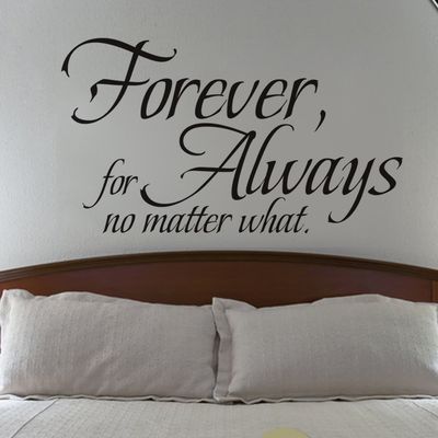 Forever for Always No Matter What Wall Decal-Vinyl Family Art