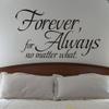 Forever for Always No Matter What Wall Decal-Vinyl Family Art view 1