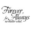Forever for Always No Matter What Wall Decal-Vinyl Family Art view 3