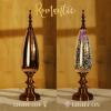Porseme Table Lamp Decorative Turkish Arabian Desk Lamp with Handmade 3D Effect Glass and Bronze Base for Bedroom, Bedside, Living Room, Office view 3