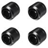 Barrow G1/4" to 3/8" ID, 1/2" OD Compression Fitting for Soft Tubing, Black, 4-Pack view 1