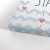Smile Art Design Little Star Lettering Blue and White Background CANVAS PRINT Kids Room Decor Wall Art Baby Room Decor Kids Room Decor Nursery Decor Ready to Hang Made in the USA 36x24 view 3