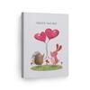 Smile Art Design Cute Animals Forever Together Lettering White Background CANVAS PRINT Kids Room Decor Wall Art Baby Room Decor Kids Room Decor Nursery Decor Ready to Hang Made in the USA 12x8 view 1