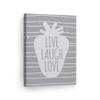 Smile Art Design Live Laugh Love Cute Lettering Gray Background CANVAS PRINT Kids Room Decor Wall Art Baby Room Decor Kids Room Decor Nursery Decor Ready to Hang Made in the USA 36x24 view 1