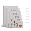 Smile Art Design Pretty Fox Painting and Lettering Cream Background CANVAS PRINT Kids Room Decor Wall Art Baby Room Decor Kids Room Decor Nursery Decor Ready to Hang Made in the USA 28x19 view 4