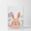 Smile Art Design Cute Pink Rabbit with Balloons White Background CANVAS PRINT Kids Room Decor Wall Art Baby Room Decor Kids Room Decor Nursery Decor Ready to Hang Made in the USA 40x30 view 2