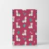 Smile Art Design Cute Alpaca and Cactus Illustration Pink Background CANVAS PRINT Kids Room Decor Wall Art Baby Room Decor Kids Room Decor Nursery Decor Ready to Hang Made in the USA 28x19 view 2
