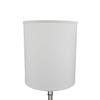 FenchelShades.com 12" Top Diameter x 12" Bottom Diameter x 14" Height Fabric Drum Lampshade Spider Attachment (Linen White) view 2