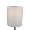 FenchelShades.com 12" Top Diameter x 12" Bottom Diameter x 14" Height Fabric Drum Lampshade Spider Attachment (Linen White) view 3