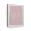 Smile Art Design You Make Me Smile Lettering Pink Background CANVAS PRINT Kids Room Decor Wall Art Baby Room Decor Kids Room Decor Nursery Decor Ready to Hang Made in the USA 22x15 view 1