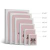 Smile Art Design Cute Raccoon Pink Background CANVAS PRINT Kids Room Decor Wall Art Baby Room Decor Kids Room Decor Nursery Decor Ready to Hang Made in the USA 17x11 view 4