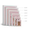 Smile Art Design Cute Deer Pink Background CANVAS PRINT Kids Room Decor Wall Art Baby Room Decor Kids Room Decor Nursery Decor Ready to Hang Made in the USA 22x15 view 4