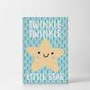 Smile Art Design Lovely Twinkle Twinkle Little Star Lettering Blue Background CANVAS PRINT Kids Room Decor Wall Art Baby Room Decor Kids Room Decor Nursery Decor Ready to Hang Made in the USA 28x19 view 2