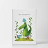Smile Art Design Cute Animals Love You Forever Lettering White Background CANVAS PRINT Kids Room Decor Wall Art Baby Room Decor Kids Room Decor Nursery Decor Ready to Hang Made in the USA 22x15 view 2