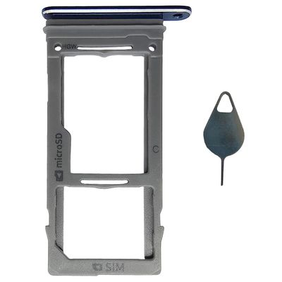 Ubrokeifixit Galaxy Note9 Micro SD Card Slot Single Sim Card Tray Holder Replacement for Samsung Galaxy Note9 SM-N960U SM-N960F Blue