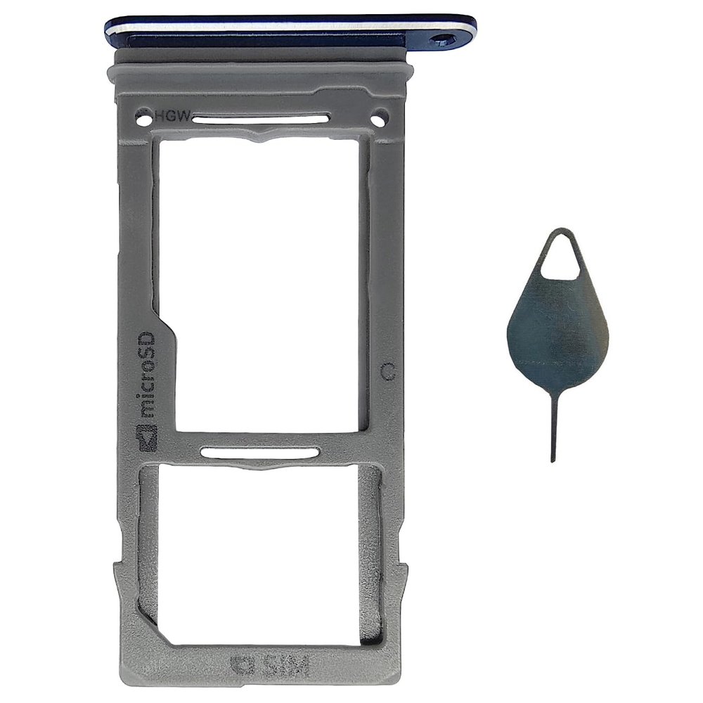Ubrokeifixit Galaxy Note9 Micro SD Card Slot Single Sim Card Tray Holder Replacement for Samsung Galaxy Note9 SM-N960U SM-N960F Blue