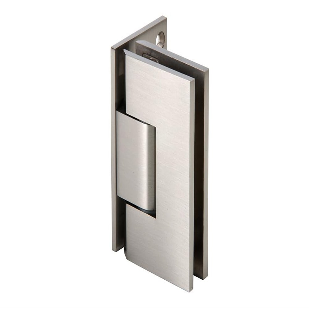 CRL V1E344BN Brushed Nickel Vienna Adjustable Wall Mount Offset Back Plate Hinge