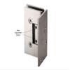 CRL V1E344BN Brushed Nickel Vienna Adjustable Wall Mount Offset Back Plate Hinge view 3