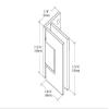 CRL V1E344BN Brushed Nickel Vienna Adjustable Wall Mount Offset Back Plate Hinge view 4