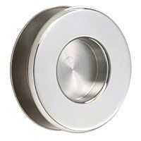 CRL 1819PS Polished Stainless Steel Thru-Glass Pull Handle