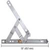 Truth EP28022 18" Heavy-Duty 4-Bar Stainless Steel Window Hinge view 3