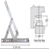 Truth EP28022 18" Heavy-Duty 4-Bar Stainless Steel Window Hinge view 4