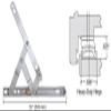 Truth EP28023 20" Heavy-Duty 4-Bar Stainless Steel Window Hinge view 3