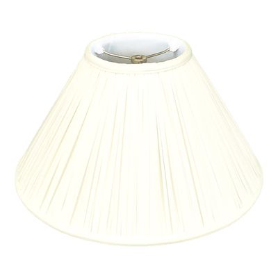 Royal Designs Coolie Empire Gather Pleat Lamp Shade, Eggshell, 5 x 14 x 9.5