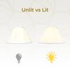Royal Designs Coolie Empire Gather Pleat Lamp Shade, Eggshell, 5 x 14 x 9.5 view 3
