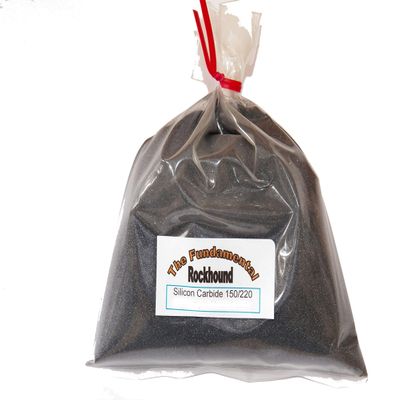 Fundamental Rockhound Products: 5 lb 150/220 Medium Rock Tumbling Grit polishing Silicon Carbide 150 220
