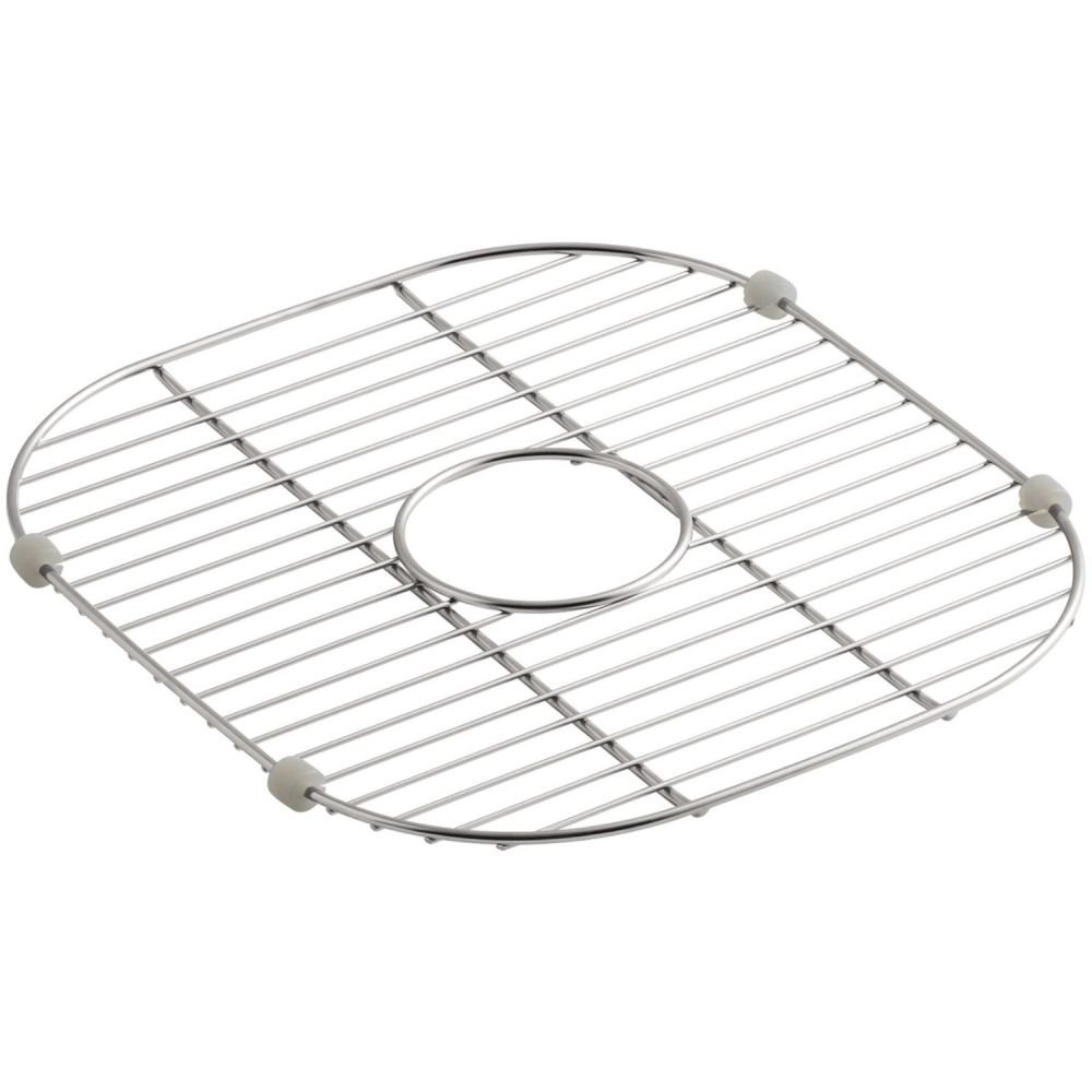 Kohler 6390-ST Sink Rack, 13-1/2-Inch X 14-7/8-Inch for K-3356 Undertone and K-3356-Hcf Undertone Preserve Sinks, Stainless Steel