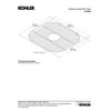 Kohler 6390-ST Sink Rack, 13-1/2-Inch X 14-7/8-Inch for K-3356 Undertone and K-3356-Hcf Undertone Preserve Sinks, Stainless Steel view 3