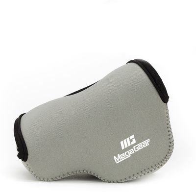 MegaGear MG064 Ultra Light Neoprene Camera Case Compatible with Sony Alpha A6400, A6500, A6300, A6000 (16-50 mm)-Gray (Model: MG065)