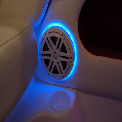 BLAST LED - 2pc Aftermarket Replacement LED Speaker Rings Replacement for JL MX650 M3 M6-650X (Blue)