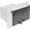 Arlington DBHB1C Textured UV Rated Plastic 1-Gang Recessed Non-Metallic Low Profile Box 7.186 Inch x 4.934 Inch x 5.16 Inch 22 Cubic-Inch In-Box view 1