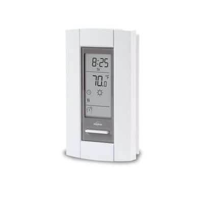 Cadet Electronic Programmable Double Pole Thermostat (Model: TH115-A-240D-B, Part: 08165), 15 Amp, 240/208 Volt, White