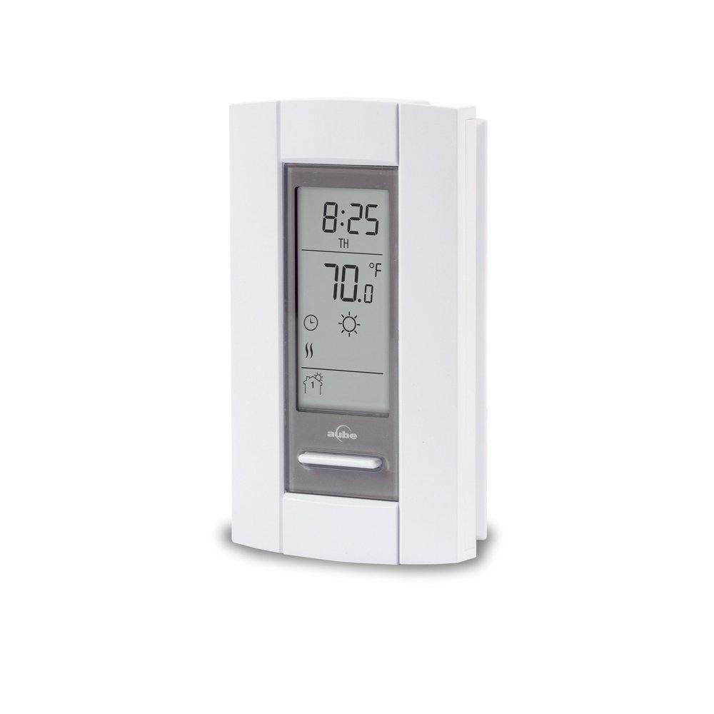 Cadet Electronic Programmable Double Pole Thermostat (Model: TH115-A-240D-B, Part: 08165), 15 Amp, 240/208 Volt, White