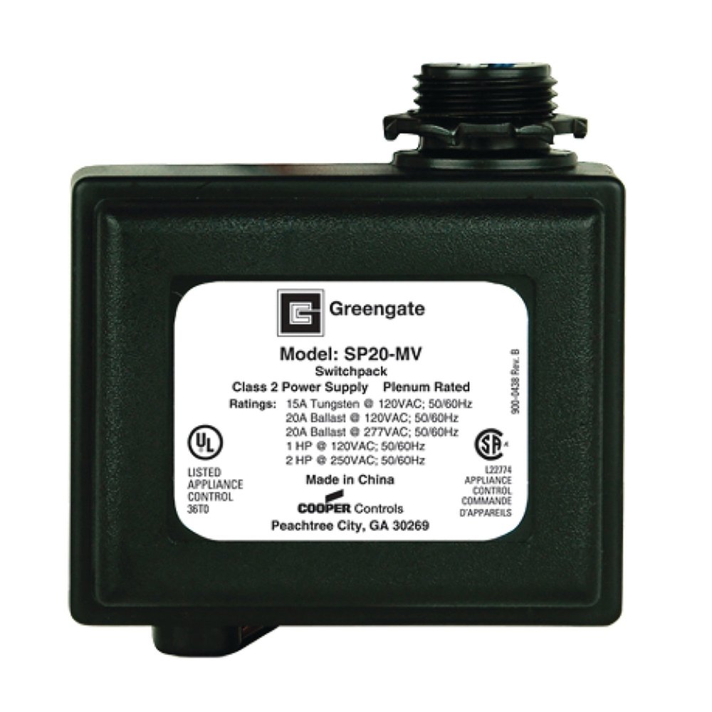 Cooper Controls SP20-MV Switchpack, 120/277, 20A