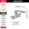 Delta Faucet Ara Roman Tub Trim - Deck Mount Tub Faucet - Bath Trim Kit with Rigid Spout - 2-Handle Bathtub Fixture - Stainless, T2767-SS (Rough Sold Separately) view 3