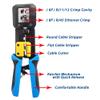Evertech Professional Pass Through RJ45 Crimp Tool Kit for Cat5 Cat5e Cat6 Cables view 3