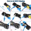 Evertech Professional Pass Through RJ45 Crimp Tool Kit for Cat5 Cat5e Cat6 Cables view 4