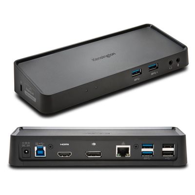 Kensington USB 3.0 Dual Display Docking Station for MacBooks, Windows and Surface (K33997WW)