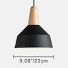 ANYE 15ft Plug-in UL On/Off Dimmer Switch Cord Black Shade Light Wooden Light Socket Cafe Lights Loft Style Simple Metal Ceiling Lamp for Dining Room Cafe Restaurant Bulbs Not Included view 2