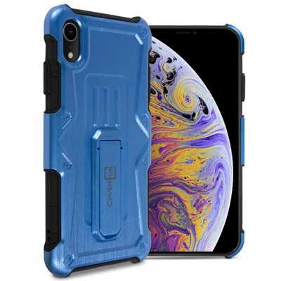 CoverON Holster Belt Clip Spectra Series for Apple iPhone XR Case, Blue