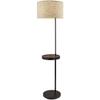 Adesso Oliver Wireless Charging Shelf Floor Lamp view 1